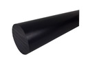 Polyamidová tyč, hriadeľ fi 22x500mm PA6+MoS2, čierna