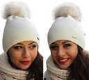 Elegantný POĽSKO Trpasličí klobúk s brmbolcom CREAM 13