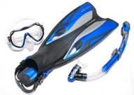 ABC SET JAVA MASKA Snorkel FINS reg SWIFT 38/41