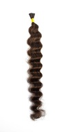 Prírodné vlasy, 20 prameňov ~ 45 cm pre kučeravé prstene Prírodné vlasy, 20 prameňov ~ 45 cm pre kučeravé prstene
