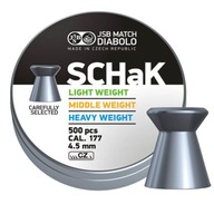 JSB SCHAK HEAVY WEIGHT SHOT 4,49 BLUE 4,5 mm