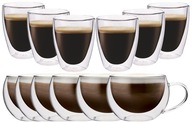 Dvojstenné poháre na kávu ako DARČEK, 12 ks