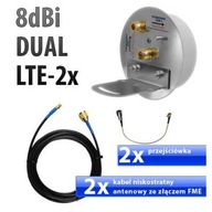DUAL LTE 8dBi radiátorová anténa E5372 E5332 E589