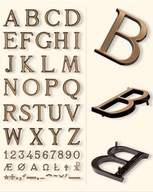 Písmená a číslice ROMANO veľkosť 3cm CAGGIATI
