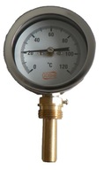 Teplomer 1/2" radiálny 0-120 stupňov 63 mm Teplomer 1/2" radiálny 0-120 stupňov 63 mm