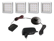 SQUARE LED podskrinkové svietidlo 1,5W Sada 4 ks, rôzne farby svetla SQUARE LED podskrinkové svietidlo 1,5W Sada 4 ks, rôzne farby svetla