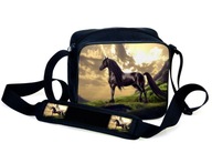 HORSE BAG 21 ARAB BLACK STALLION SMALL PL Spojková taška