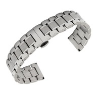 23mm oceľový náramok motýlik striebornej farby B628 23mm oceľový náramok motýlik striebornej farby B628