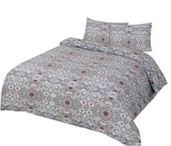 Flanelové obliečky 200x220 F-65A tapeta sivočervená Flanelové obliečky 200x220 F-65A tapeta sivočervená