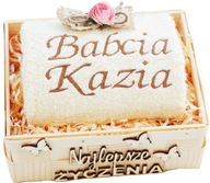 Osuška s vyšitým menom pre babku a dedka Osuška s vyšitým menom pre babku a dedka
