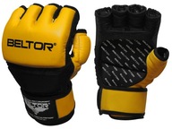 Rukavice Beltor MMA One, žlté a čierne, veľkosť M