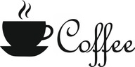 Dekorácia Samolepka na stenu Kuchynská káva COFFEE 100 cm Dekorácia Samolepka na stenu Kuchynská káva COFFEE 100 cm