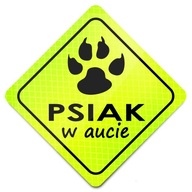 PES V AUTE ŽIAROVKOVÝ REFLEKTOR * MAGNET * PES V AUTE ŽIAROVKOVÝ REFLEKTOR * MAGNET *
