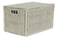 Prútený kôš na bielizeň BIELY, 70 cm Prútený kôš na bielizeň BIELY, 70 cm