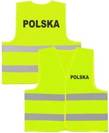SUPER VESTA DO AUTO, POĽSKÁ POTLAČ, ŽLTÁ - 6XL SUPER VESTA DO AUTO, POĽSKÁ POTLAČ, ŽLTÁ - 6XL