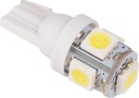 led W5W T10 5 LED 5050 so zvýšenou svietivosťou DL