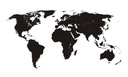 Nálepka na stenu Mapa sveta krajiny krajiny zemegule