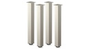 4 X NOHA STOLA, V 820 MM, NASTAVITEĽNÉ INOX