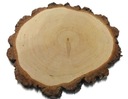 VEĽKÉ leštené brezové drevené plátky, priemer 25-30 cm