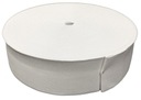4 cm plochý odev guma 40 mm - 25 metrov biela