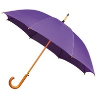 Automatický dlhý dáždnik s drevenou rukoväťou