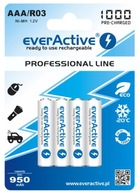 BATÉRIE batérie 4x R03/AAA everActive 1000mAh BATÉRIE batérie 4x R03/AAA everActive 1000mAh