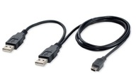 KÁBLOVÝ OTG HOST Mini USB 2.0 napájací HDD