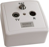 Priechodná zásuvka MAXIMUM MX-610 S-TV-R SZCZECIN