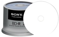 SONY BD-R BLU-RAY disky 25GB 6x cake50 Potlač