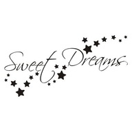 Nápis na nálepke na stenu do spálne Sweet Dreams 259 Nápis na nálepke na stenu do spálne Sweet Dreams 259