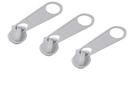 Zips pre 5 mm bielu posúvaciu pásku - 100 ks
