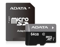 Adata Micro SD SDXC KARTA 64GB Class10 UHS-I 30MB