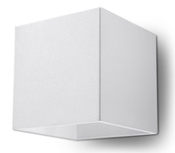 Biele hranaté QUAD nástenné svietidlo G9 Biele hranaté QUAD nástenné svietidlo G9
