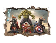 Nálepka na stenu - Hulk Captain America Thor Iron Nálepka na stenu - Hulk Captain America Thor Iron