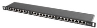 PATCH PANEL 24 PORT 0,5U CAT.6 FTP BLACK LANBERG PATCH PANEL 24 PORT 0,5U CAT.6 FTP BLACK LANBERG