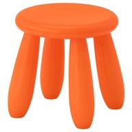 IKEA MAMMUT Detská taburetka, oranžová