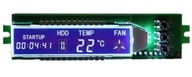 ART LCD mikrokontrolér pre puzdro. komp. (Biela / Modrá)