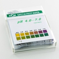4-7 prúžkov na testovanie pH vody - 100 ks