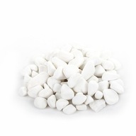 dekoračné biele KAMENNÉ kamienky TASOS 15-30mm 1 kg