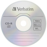 VERBATIM CD-R 700MB 52x 20 diskov v obálkach