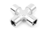 Krížový konektor RQS 4 x GW 1/4'' nikel Krížový konektor RQS 4 x GW 1/4'' nikel