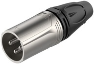 Roxtone RX3M-NS káblová zástrčka XLR samec SILVER Roxtone RX3M-NS káblová zástrčka XLR samec SILVER