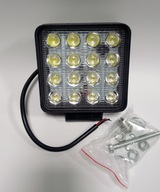 LED PRACOVNÁ LAMPA SQUARE 16xLED 48W