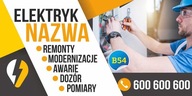 Reklamný banner Reklama - Služby elektrikára 3x1m