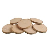 Drevené plátky s priemerom 8-10 cm, hrúbka 1 cm s otvorom Drevené plátky s priemerom 8-10 cm, hrúbka 1 cm s otvorom