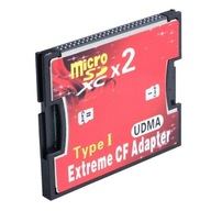 Adaptér 2x MicroSD na CF Type I Dual 2 karty Adaptér 2x MicroSD na CF Type I Dual 2 karty