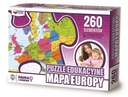 VZDELÁVACÍ HÁDANKA - MAPA EURÓPY - 260 EL 60x40cm puzzle deti tínedžeri