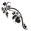 Nálepka na stenu - Butterfly fantasy 23
