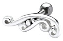 PRE UŠNÉ TRAGUS HELIX CHARTILAGE 925 SILVER, PRAVÝ