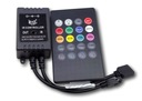 MUSIC ovládač pre RGB LED pásy, diaľkové ovládanie MIKROFÓNU